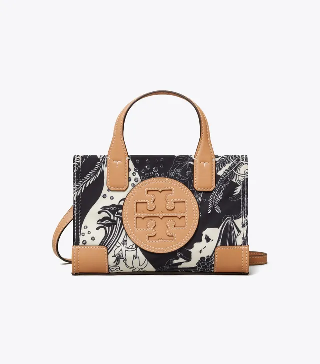 Ella printed mini tote tory 2024 burch