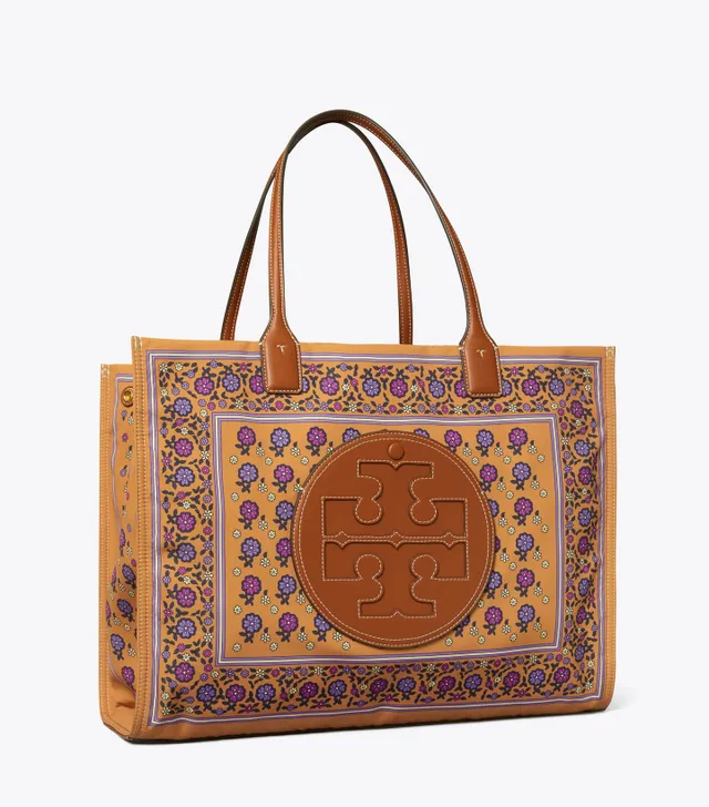 Ella printed tote tory burch best sale