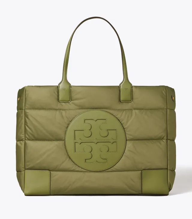 Tory burch ella metallic mini puffer tote new arrivals