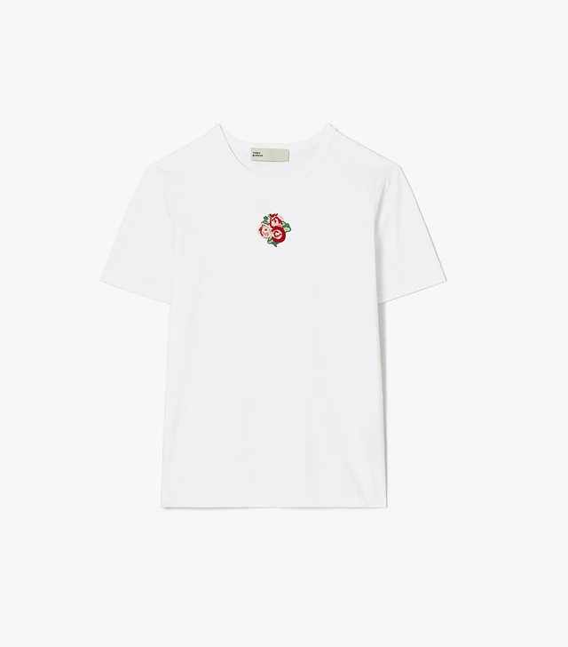 Tory Burch Rose T-Shirt | The Summit