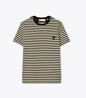 Tory Burch Striped Logo T-Shirt | The Summit