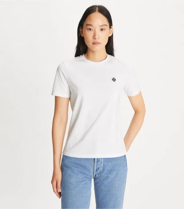 Tory Burch Striped Logo T-Shirt | The Summit