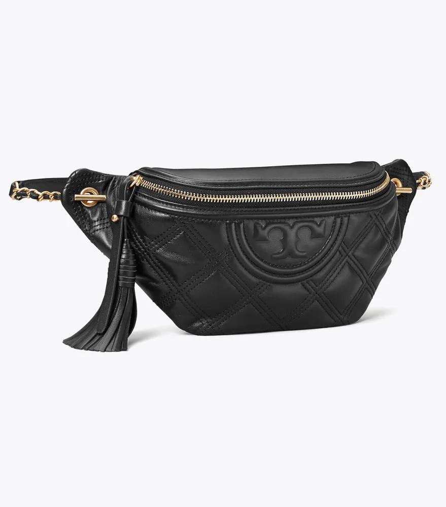 NWT Tory Burch Willa Matte Mini Belt Bag Crossbody Black 136488