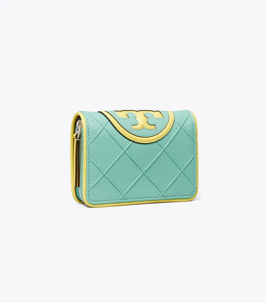 Tory Burch Fleming Soft Patent Border Bi Fold Wallet The Summit