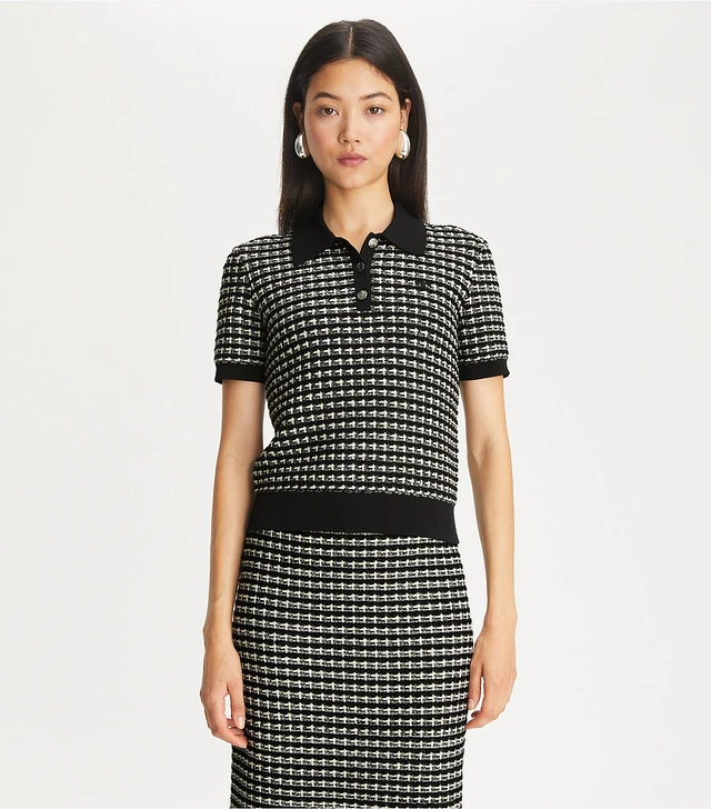 Tory Burch Plaited-Rib Polo | The Summit