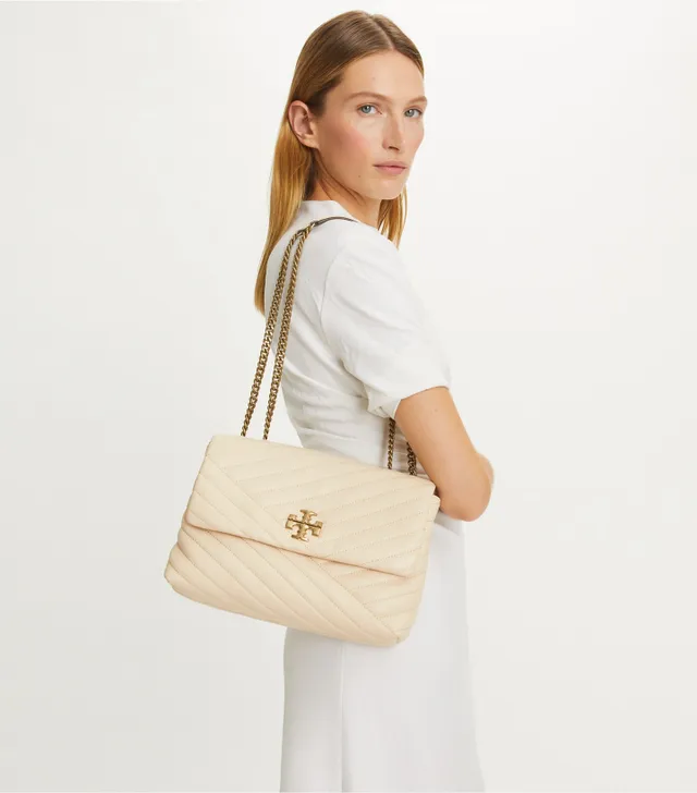 Tory Burch Kira Chevron Textured Small Convertible Shoulder