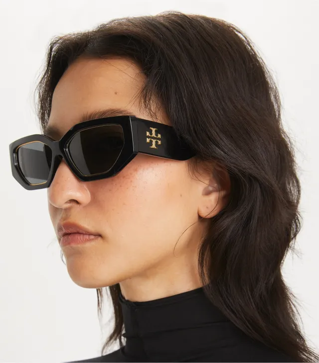Oversized geometric sunglasses clearance