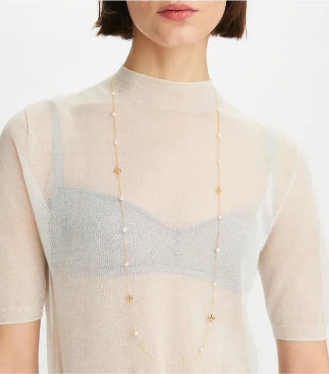 Tory burch layered shop necklace