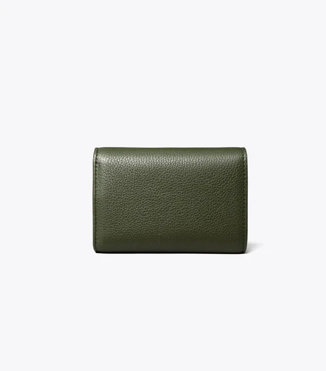 Kira pebbled discount medium flap wallet