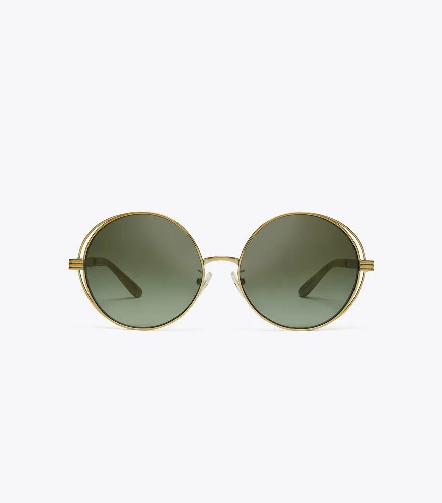 Tory burch oversized store round sunglasses