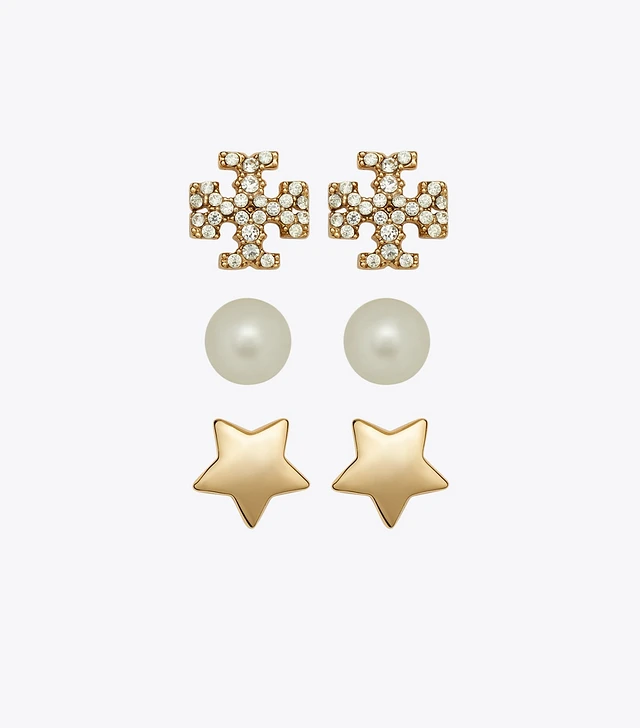 送料&関税込み★Tory Burch★KIRA CLOVER STUD EARRING GIFT SET Tory Burch Kira Clover Stud Earring Gift Set | The Summit