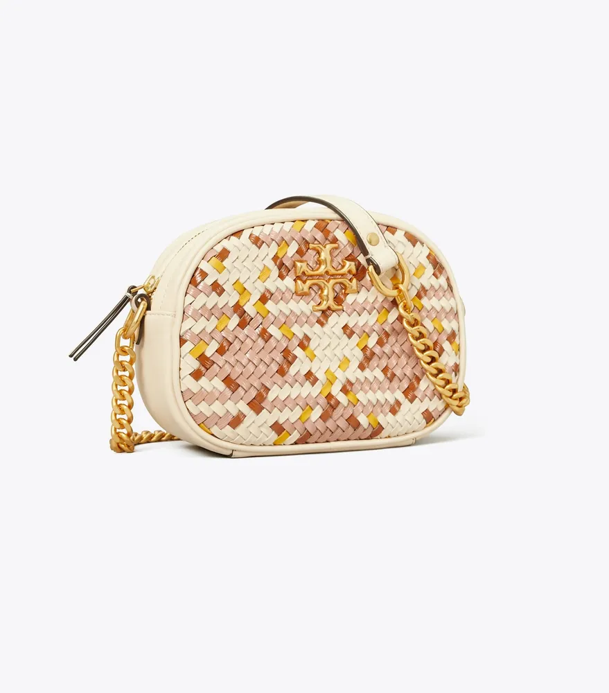 Tory Burch Kira Woven Small Camera Bag The Summit