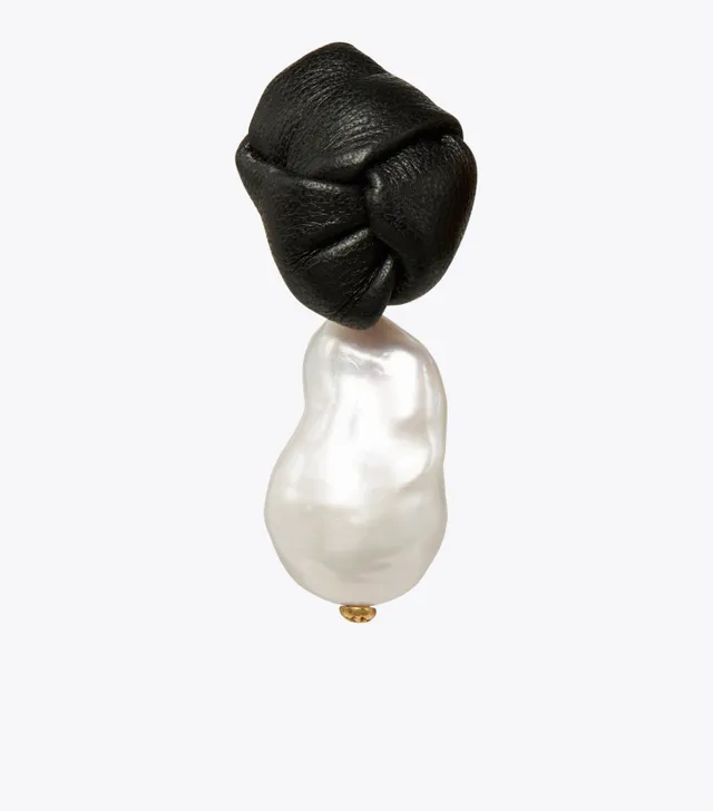 Tory Burch Logo Pearl Hair Clip | The Summit
