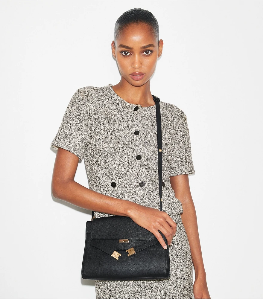 Tory Burch Lee Radziwill Pebbled Shoulder Bag | The Summit