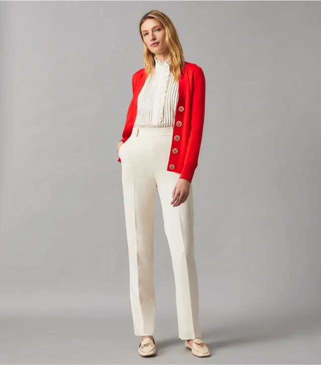 Tory Burch Marled Crewneck Cardigan | The Summit Tory Burch Marled Crewneck Cardigan | The Summit