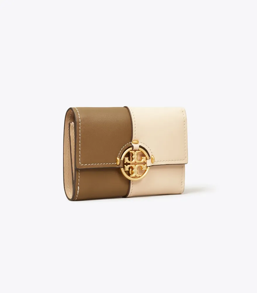 Tory burch robinson medium flap wallet top