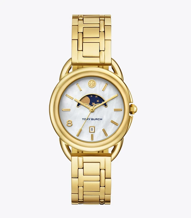 ★月の満ち欠けと暮らす★TORY BURCH MILLER MOON WATCH Tory Burch Miller Moon Watch | The Summit