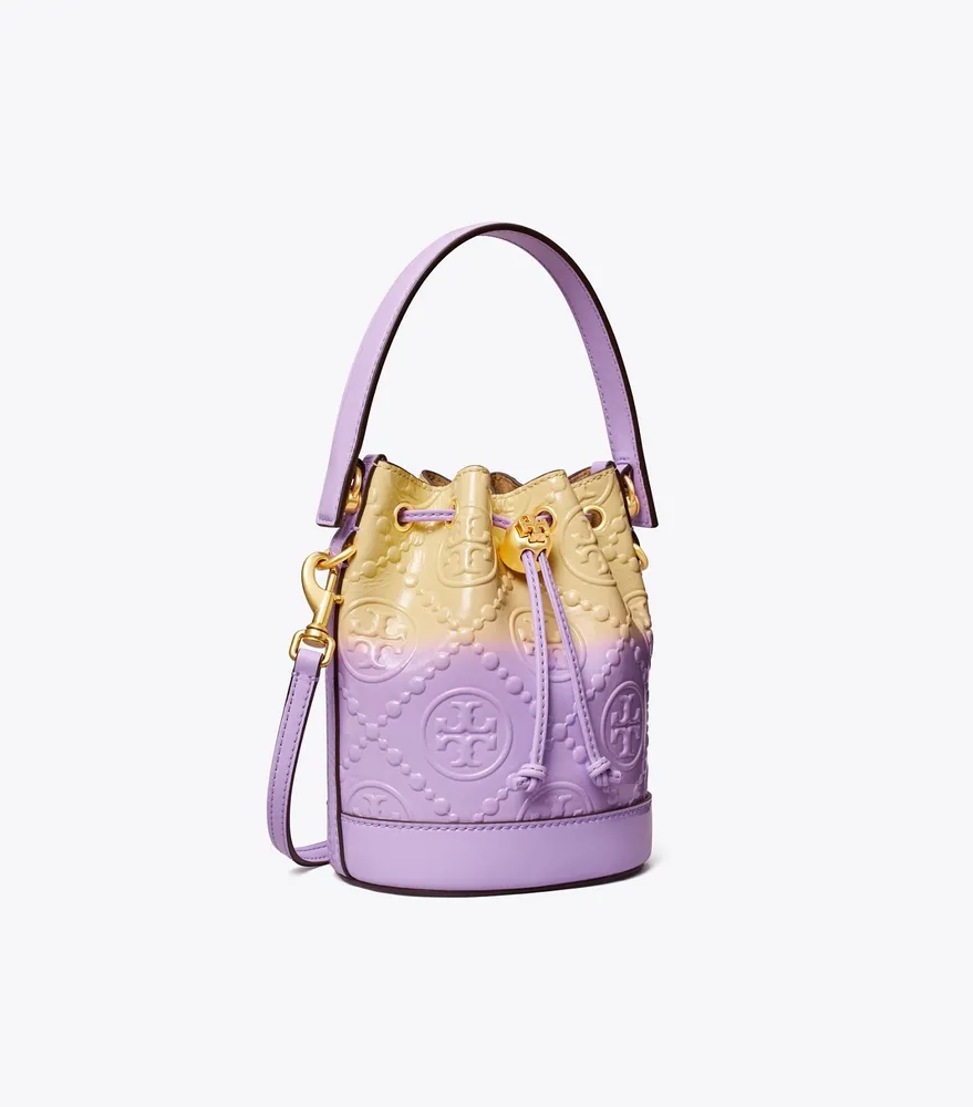 Tory Burch Mini T Monogram Dip-Dye Bucket Bag | The Summit