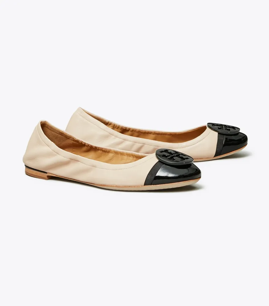 Tory burch minnie 2025 cap toe ballet flats