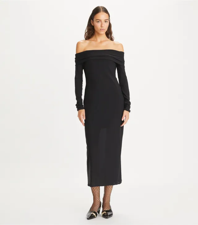 関税＆送料込み★Tory Burch★OFF-SHOULDER MESH DRESS Tory Burch Off-Shoulder Mesh Dress | The Summit