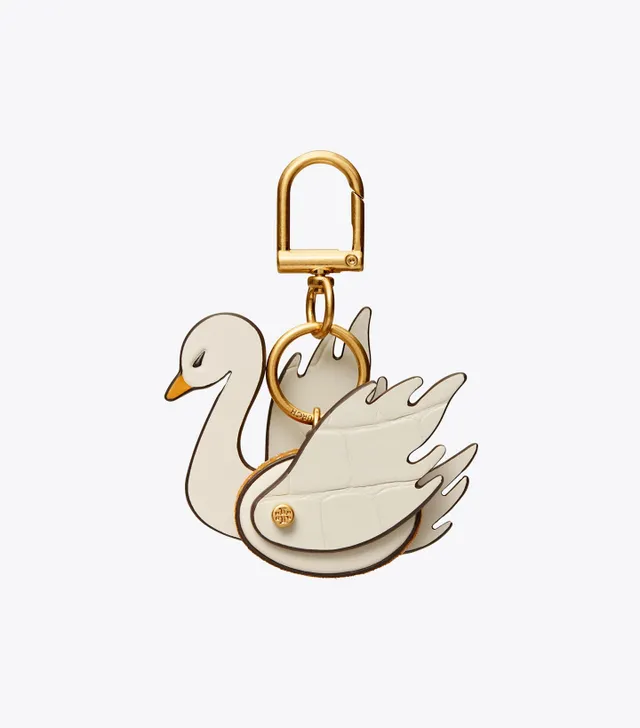 【Tory Burch】Origami Swan Key Ring リバーシブル キーリング Tory Burch】Origami Swan Key Ring リバーシブル キーリング