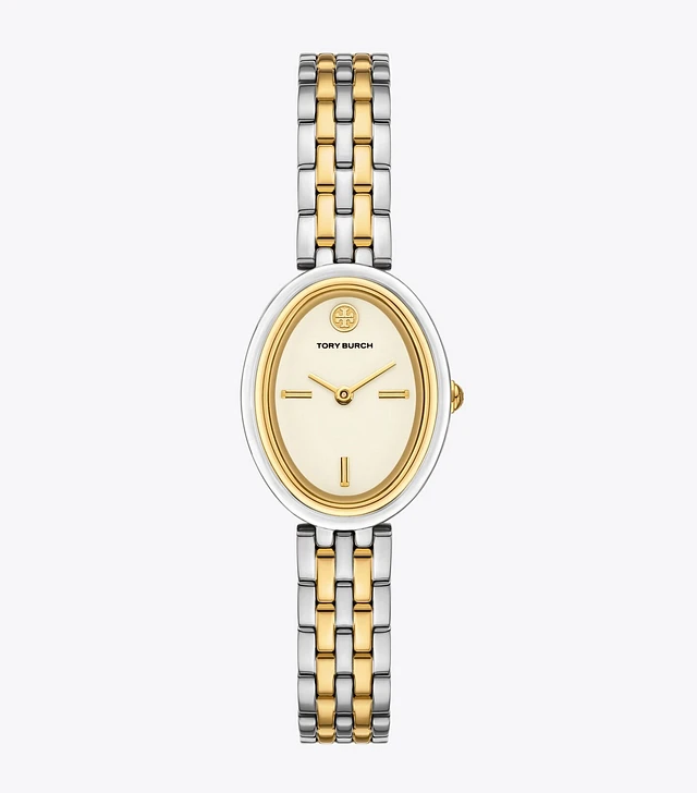 キラ ウォッチ ラゲージレザー／ゴールドトーン ステンレススチール: ウィメンズ Hidden Category | Tory Burch JP