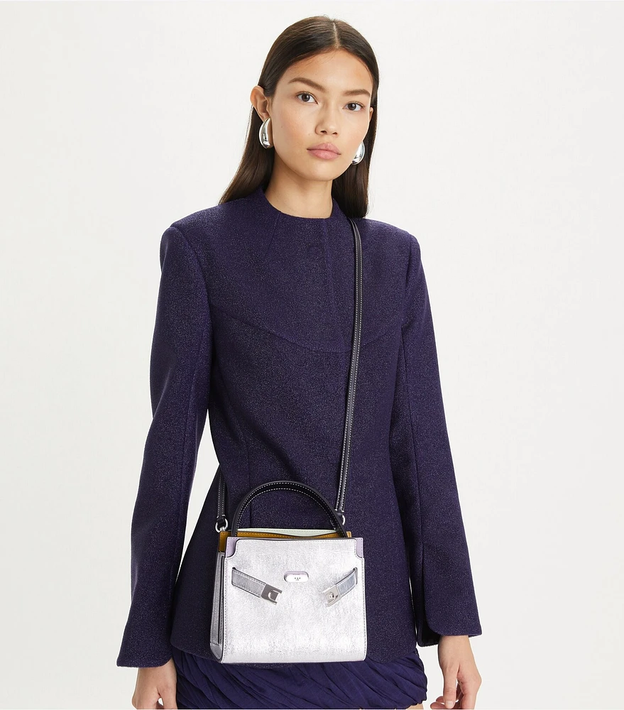 Tory Burch Petite Lee Radziwill Metallic Double Bag | The Summit