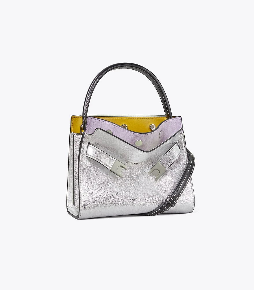 Tory Burch Petite Lee Radziwill Metallic Double Bag | The Summit