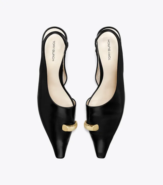 Tory Burch Pierced Slingback Heel | The Summit