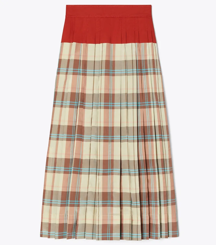 Tory burch plaid clearance skirt