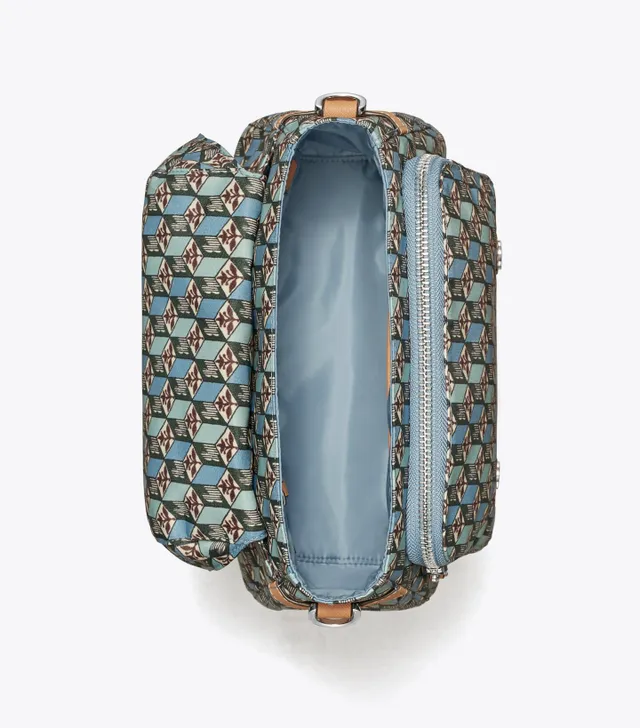 Tory Burch Printed Nylon Flap Backpack | The Summit Tory Burch Printed Nylon Flap Backpack | The Summit