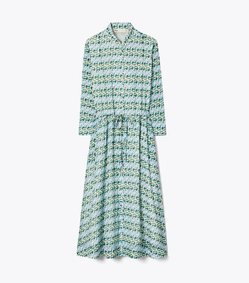 TORY BURCH グラフィックプリントシャツドレス プリント シルクツイル シャツドレス: レディース ドレス | Tory
