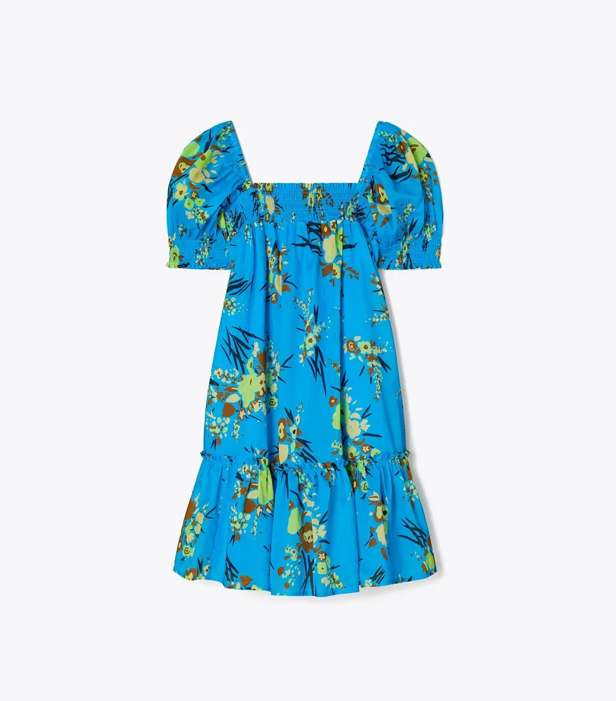Tory Burch Printed Smocked Mini Dress | The Summit