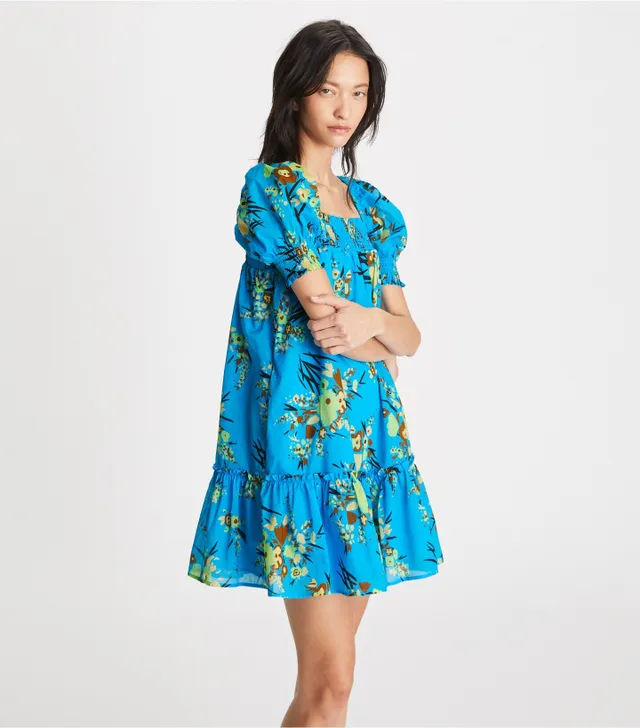 Tory Burch Printed Smocked Mini Dress | The Summit