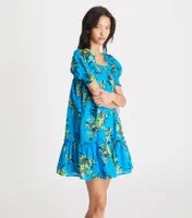 Tory Burch Printed Smocked Mini Dress | The Summit