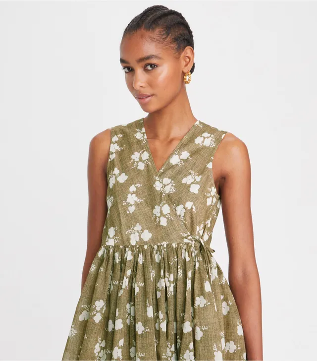 Tory burch store printed wrap dress