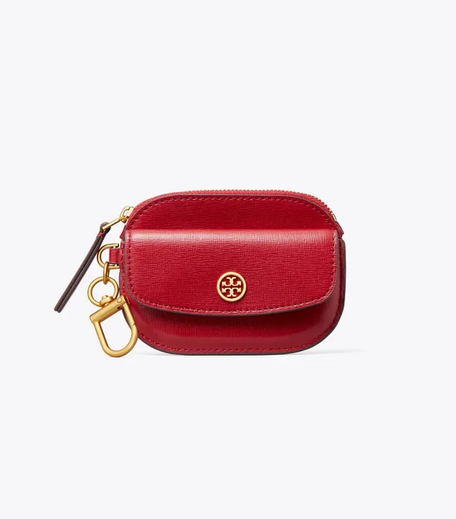 Tory burch robinson card case key fob sale