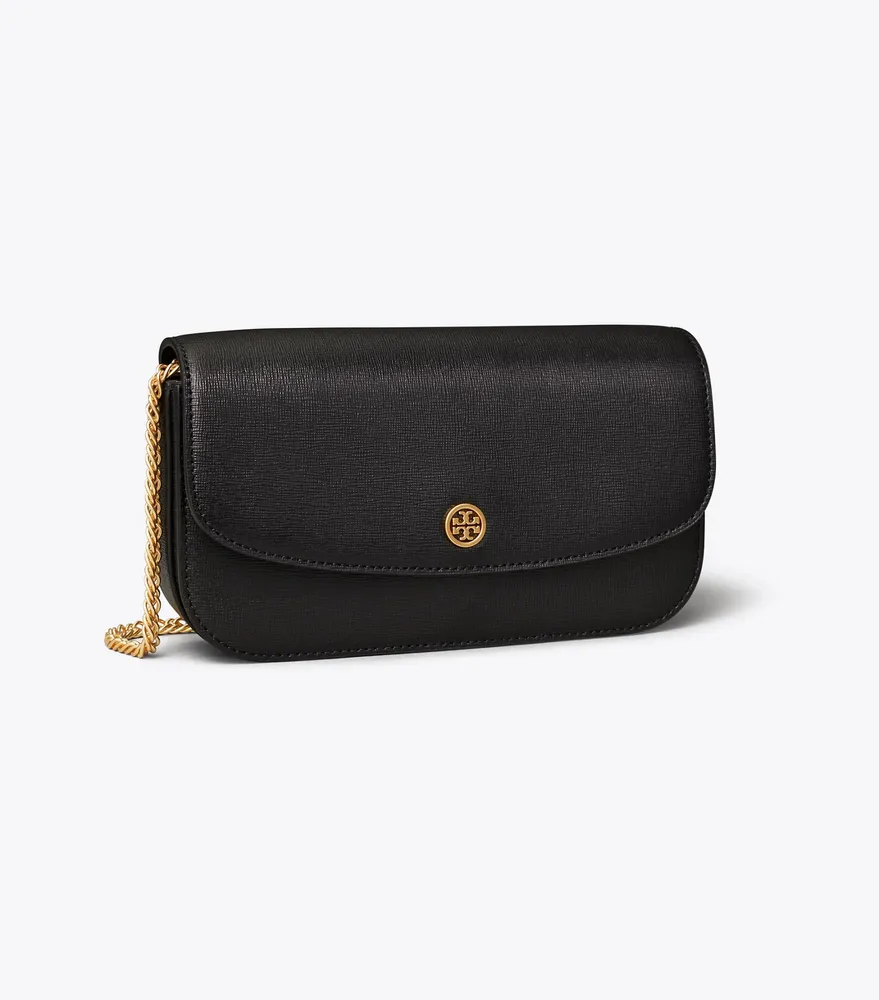 Tory burch shop robinson chain wallet