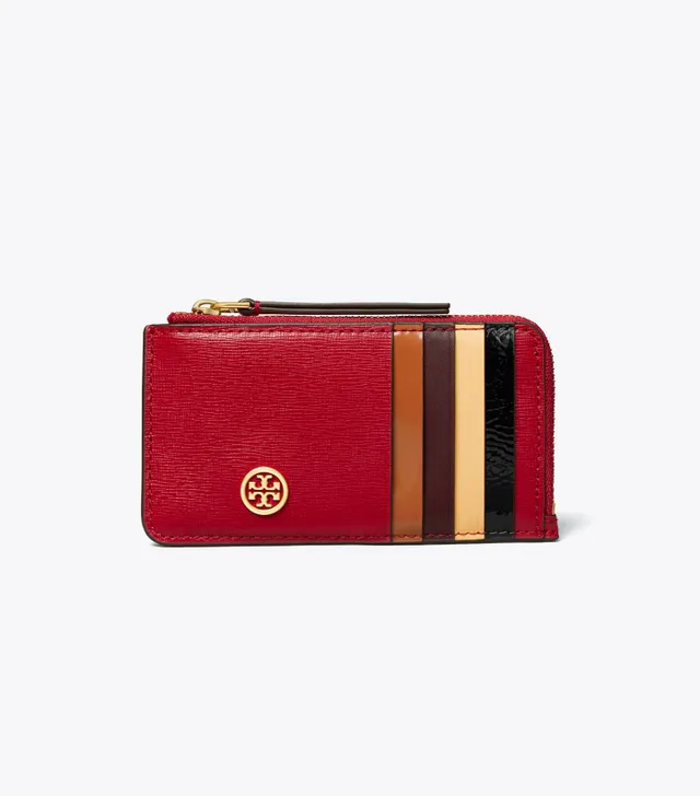 Tory Burch Robinson Card Case Key Ring | The Summit
