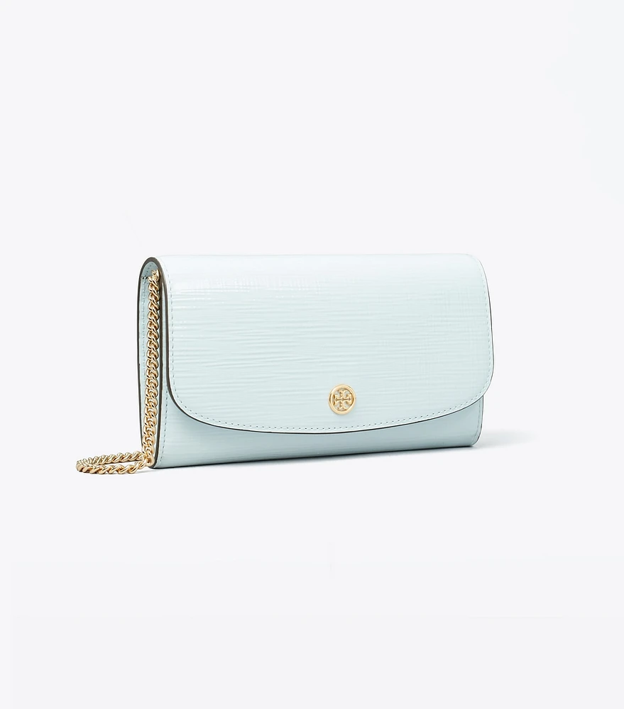Tory Burch Robinson Crosshatched Chain Wallet | The Summit