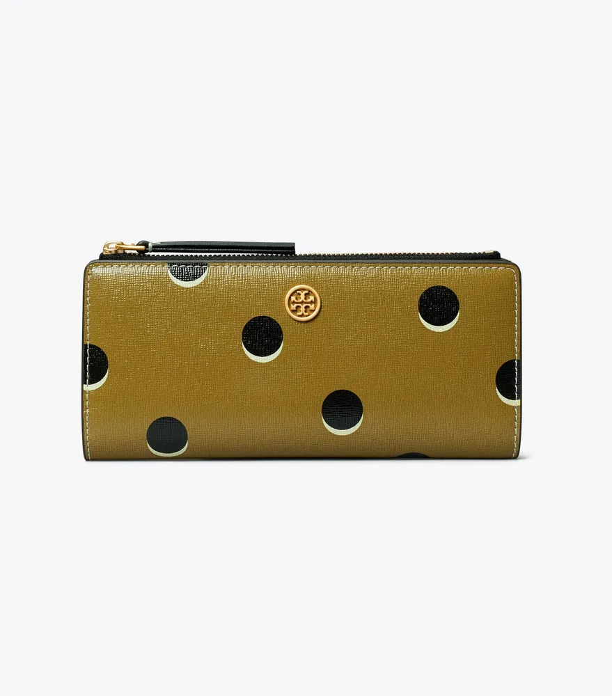 Tory Burch Robinson Dotted Zip Slim Wallet | The Summit