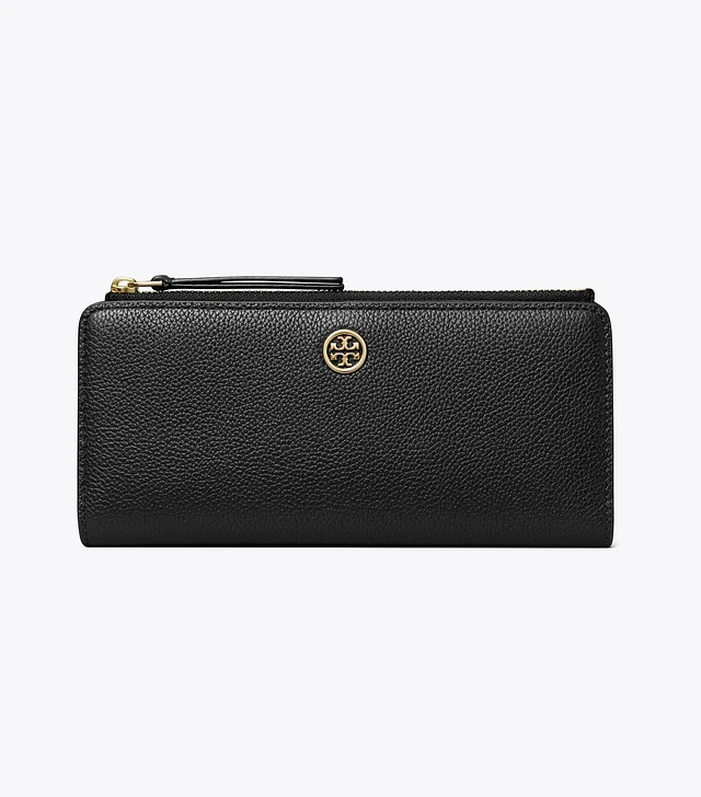 ★Tory Burch★Robinson Spazzolato Small Wallet Tory Burch Small Robinson Spazzolato Wallet - Powder Pink