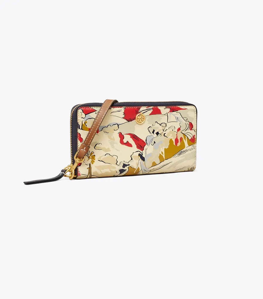 Tory Burch Robinson Printed Zip Continental Wallet | The Summit Tory Burch Robinson Printed Zip Continental Wallet | The Summit