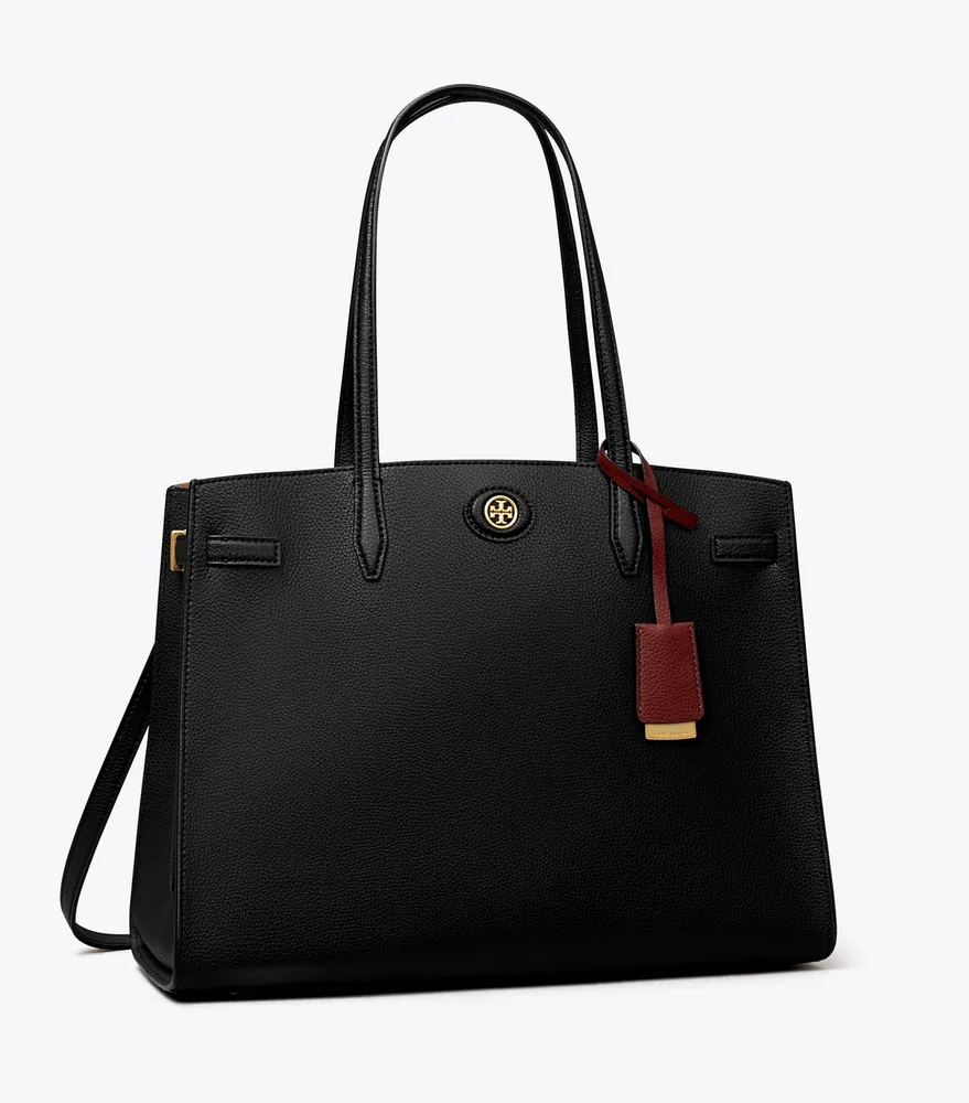 Tory burch 2024 robinson tote black