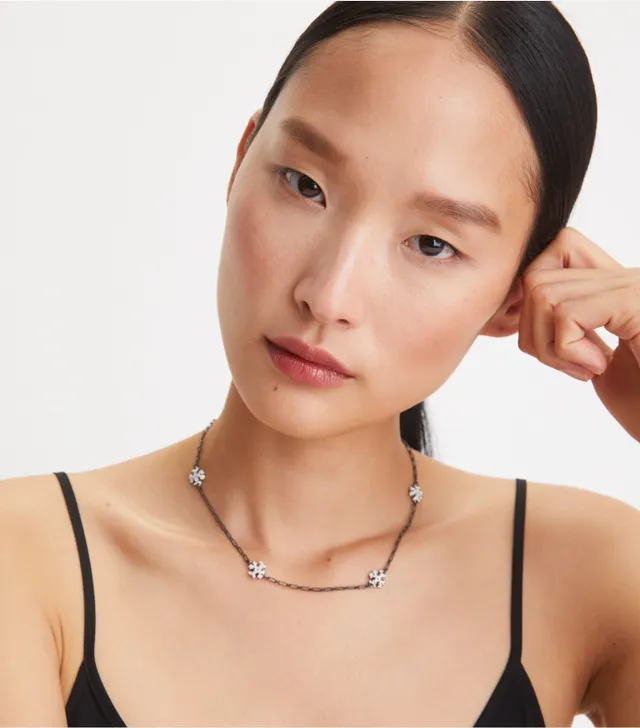 ブレスレット [ TORY BURCH ] ROXANNE CHAIN DELICATE BRACELET Roxanne Chain Pavé Delicate Bracelet: Women's Jewelry