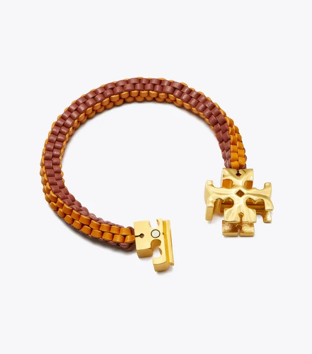 Tory Burch buying Woven Leather Bracelet