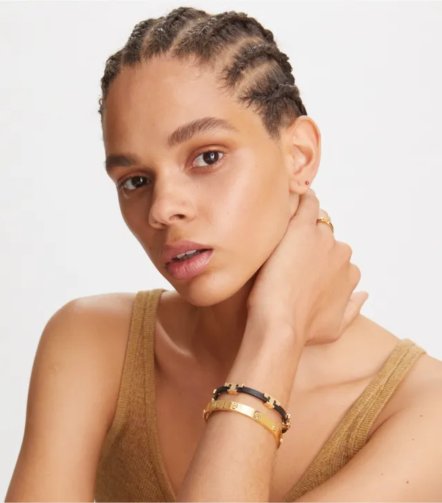 Tory burch serif t shop single wrap bracelet