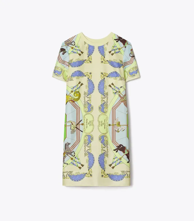 Tory Burch Silk-Front T-Shirt Dress | The Summit