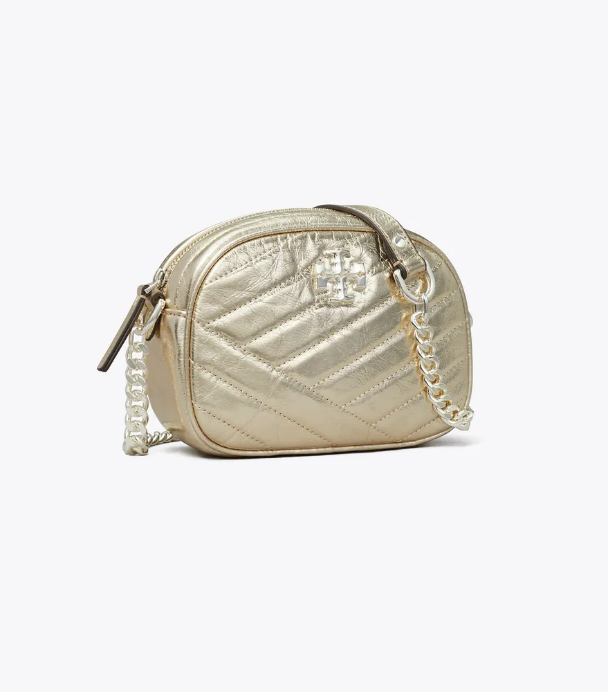 Tory Burch Small Kira Chevron Metallic Camera Bag The Summit