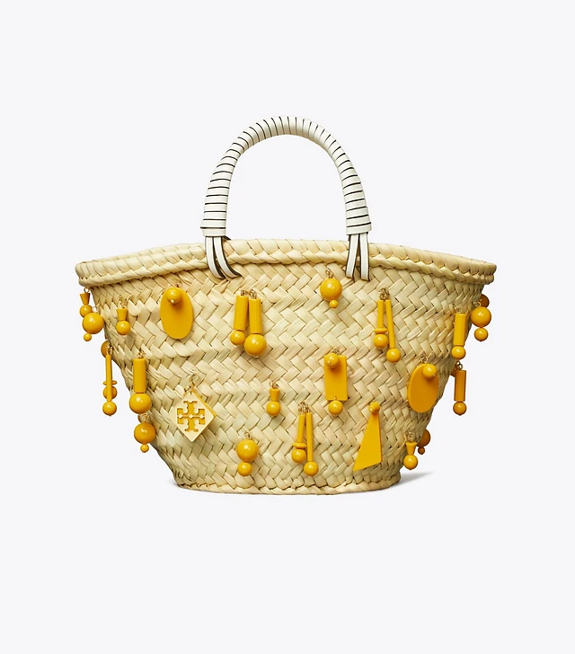 トートバッグ Tory Burch SMALL RAFFIA EMBROIDERED TOTE Tory Burch SMALL RAFFIA EMBROIDERED TOTE ( Light Cream ) | eBay